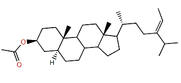 (24E)-24-Ethyl-5a-cholest-24(28)-en-3b-yl acetate